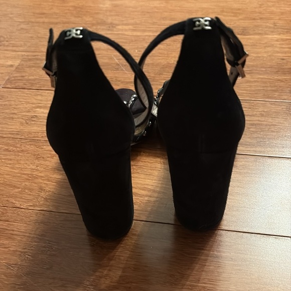 Sam Edelman Black Studded Women's Heels - size 8.5 - open toe - great condition - Picture 4 of 8